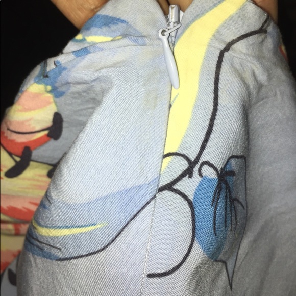 Floral blue swing dress - Picture 4 of 5